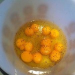 Six Double Yolk Eggs in a Carton